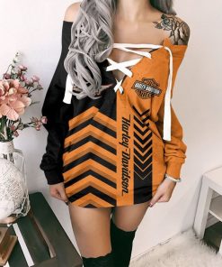 Harley Davidson Criss Cross Sweatshirt Dress Sizes S - 3XL NASA336