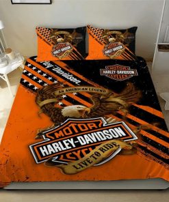 Harley Davidson Bedding Set Cover Design 3D - NASA422