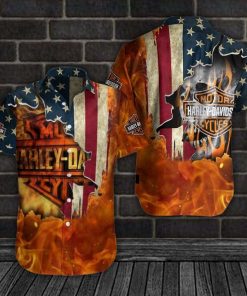 Harley Davidson Button Shirt Design 3D Full Printed Sizes S - 5XL NASA386