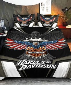 Harley Davidson Bedding Set Cover Design 3D - NASA421
