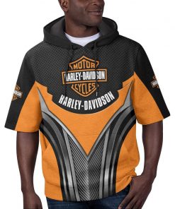 Harley Davidson Motorcycle Short Sleeve Hoodie NMAR98