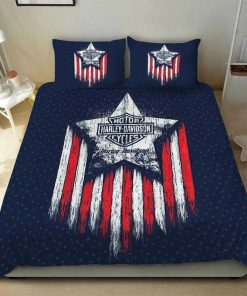 Harley Davidson Bedding Set Cover Design 3D - NAJA76