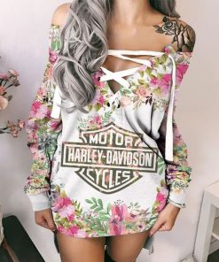 Harley Davidson Criss Cross Sweatshirt Dress Sizes S - 3XL NASA327