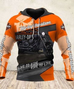 Harley Davidson Live To Ride Ride to Live Hoodie Design 3D Full Printed Sizes S - 5XL - NMQI21C