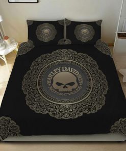Harley Davidson Bedding Set Cover Design 3D - NASA420
