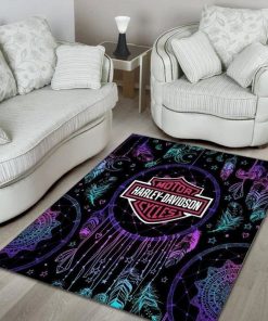 Harley Davidson Motorcycle Rug Home Floor Decor NASA341