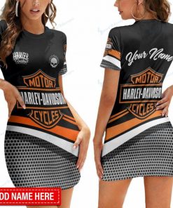 Harley Davidson Custom Name Casual Dress Design 3D Full Printed Sizes S - 2XL NAJA206