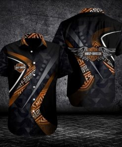 Harley Davidson Button Shirt Design 3D Full Printed Sizes S - 5XL NASA385
