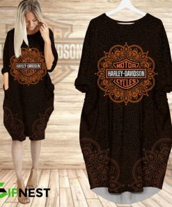 Harley Davidson Motorcycle Batwing Pocket Dress NMAR69A