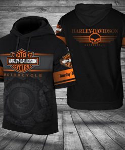 Harley Davidson Motorcycle Short Sleeve Hoodie NMAR101