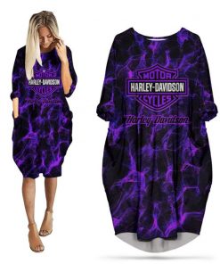 Harley Davidson Motorcycle Batwing Pocket Dress NMAR55