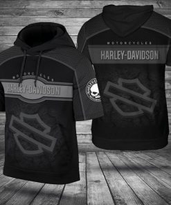 Harley Davidson Motorcycle Short Sleeve Hoodie NMAR99