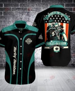 Harley Davidson Button Shirt Design 3D Full Printed Sizes S - 5XL NASA359