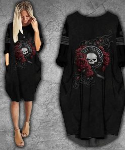 Harley Davidson Motorcycle Batwing Pocket Dress NMAR63
