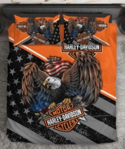 Harley Davidson Bedding Set Cover Design 3D - NASA414