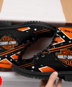 Harley Davidson CUSTOM NAME LEATHER BOOTS - NMAR75