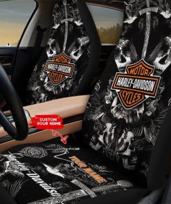 Harley Davidson Custom Name Car Seat Covers - NMQI32