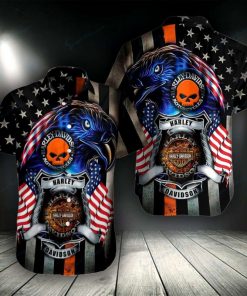 Harley Davidson Button Shirt Design 3D Full Printed Sizes S - 5XL NASA368