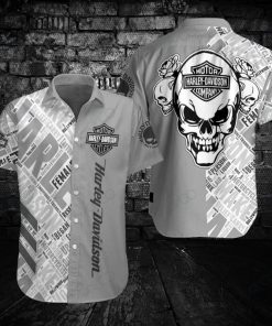 Harley Davidson Button Shirt Design 3D Full Printed Sizes S - 5XL NASA396