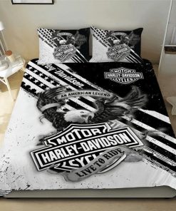 Harley Davidson Bedding Set Cover Design 3D - NASA423