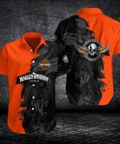Harley Davidson Button Shirt Design 3D Full Printed Sizes S - 5XL NASA383
