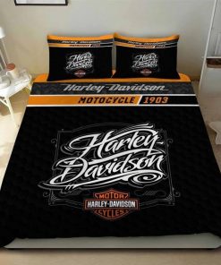 Harley Davidson Bedding Set Cover Design 3D - NASA415