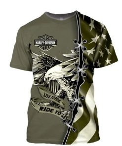 Harley Davidson T-Shirt Design 3D Full Printed Sizes S - 5XL - NANA495