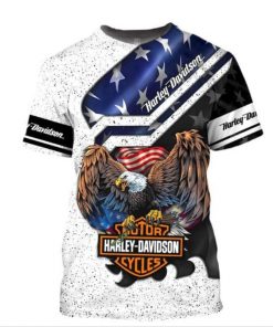 Harley Davidson T-Shirt Design 3D Full Printed Sizes S - 5XL - NANA491