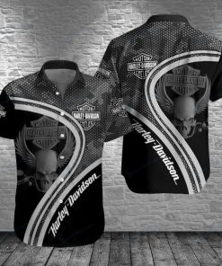 Harley Davidson Button Shirt Design 3D Full Printed Sizes S - 5XL NMB086