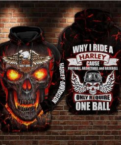 Harley Davidson Hoodie Design 3D Full Printed Sizes S - 5XL - NANA29