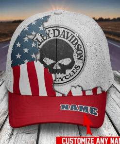 Harley Davidson Motorcycle Custom Name Classic Cap NANA463