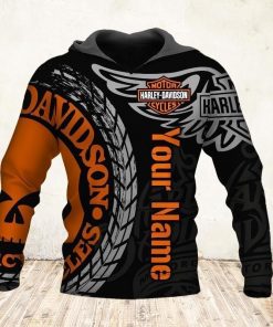 Harley Davidson Custom Name Hoodie Design 3D Full Printed Sizes S - 5XL - NMHN099C