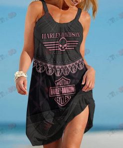 Harley Davidson Beach Dress Design 3D Full Printed Size S - 5XL-NANA400