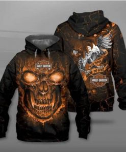 Harley Davidson Hoodie Design 3D Full Printed Sizes S - 5XL - NANA21G