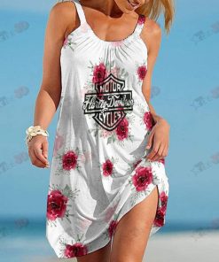 Harley Davidson Beach Dress Design 3D Full Printed Size S - 5XL-NANA381