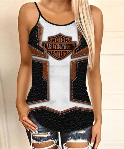 Harley Davidson CRISS CROSS OPEN BACK CAMISOLE TANK TOP DESIGN 3D SIZE S - 5XL -NANA444