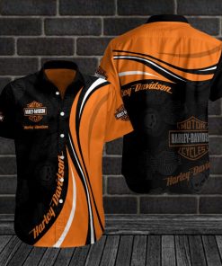 Harley Davidson Button Shirt Design 3D Full Printed Sizes S - 5XL NAXA313