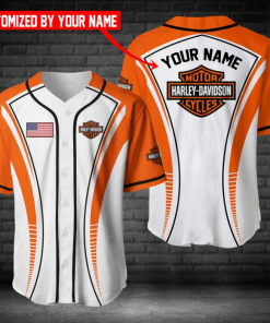 Harley Davidson Custom Name Baseball Shirt Design 3D Full Printed High Quality - NANA454