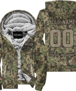 Harley Davidson Custom Name And Number Fleece Hoodie Design 3D Full Printed Sizes S - 5XL NMB065A
