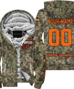 Harley Davidson Custom Name And Number Fleece Hoodie Design 3D Full Printed Sizes S - 5XL NMB075A