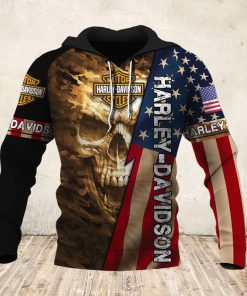 Harley Davidson Hoodie Design 3D Full Printed Sizes S - 5XL - NAXA352A