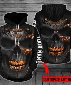 Harley Davidson Custom Name Hoodie Design 3D Full Printed Sizes S - 5XL - NMHN098C