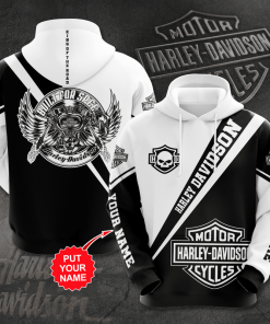 Harley Davidson Custom Name Hoodie Design 3D Full Printed Sizes S - 5XL - NAXA349