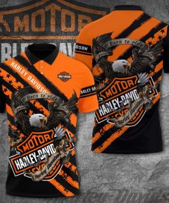 Harley Davidson Polo Design 3D Full Printed Sizes S - 5XL NAXA308L
