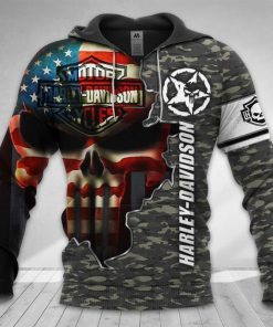 Harley Davidson Hoodie Design 3D Full Printed Sizes S - 5XL - NAXA327A
