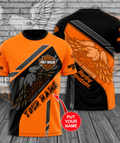 Harley Davidson Custom Name T-shirt Design 3D Full Printed Sizes S - 5XL - NMHN102A