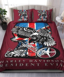 Harley Davidson Bedding Set Cover Design 3D - NAXA210