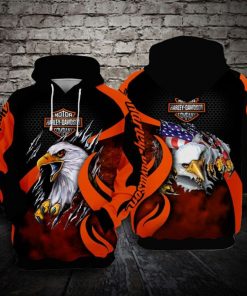 Harley Davidson Hoodie Design 3D Full Printed Sizes S - 5XL - NAXA401