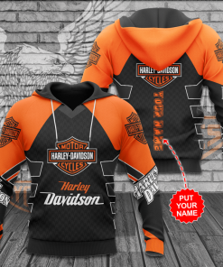 Harley Davidson Custom Name Hoodie Design 3D Full Printed Sizes S - 5XL - NMHN103C
