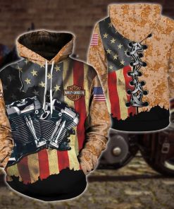 Harley Davidson Hoodie Design 3D Full Printed Sizes S - 5XL - NAXA366